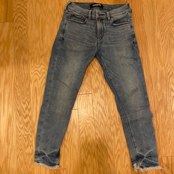 Skinny blue jean mid rise from Express